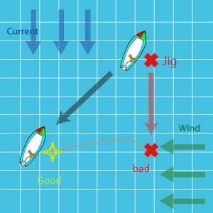 Current effect on jigs - www.pechesud.com