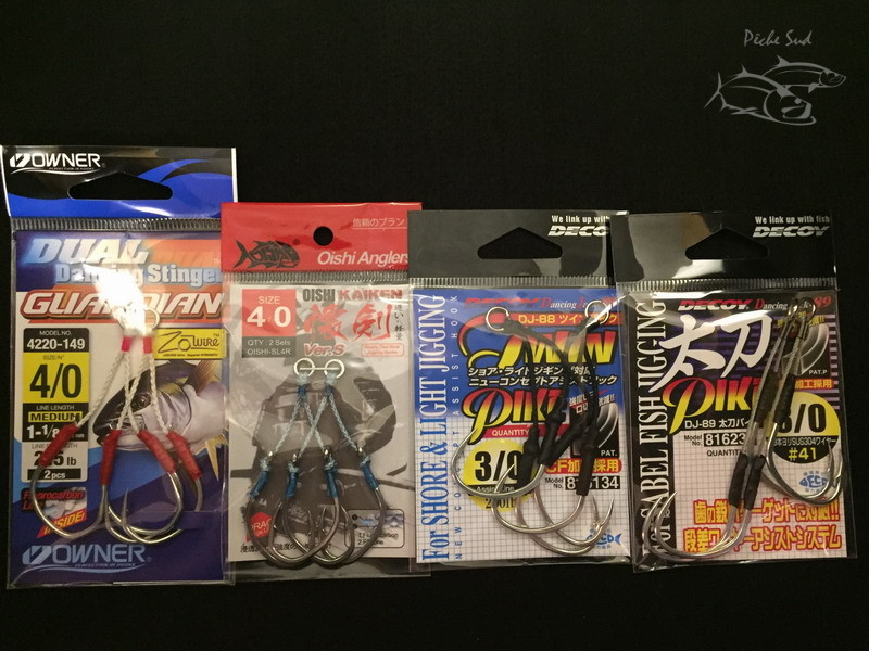 Slow jigging hooks - www.pechesud.com