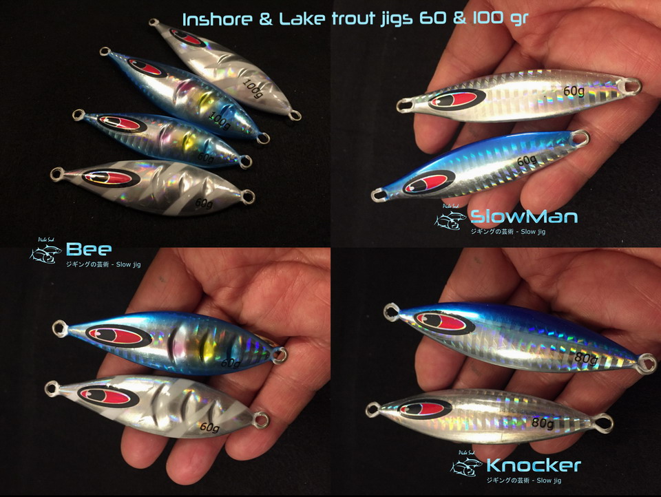Slow jig lures for fresh water (Lake Trout, Walleyes) - Peche SUD